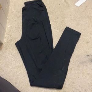 black high waisted leggings